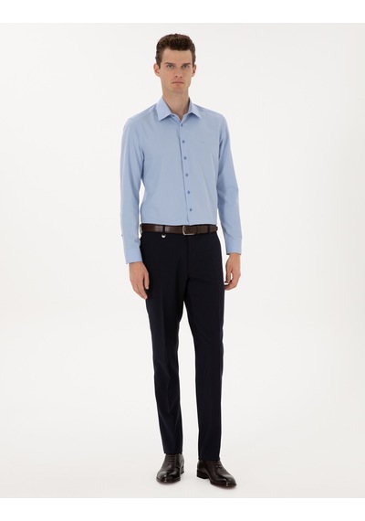 Pierre Cardin Erkek Mavi Gömlek Desenli 50312330-vr036 Mavi