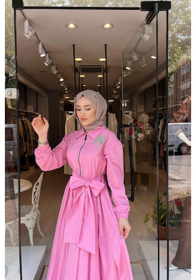 Oe25y939685 Omelya Elbise Pembe