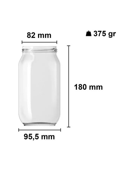 Rotanev 6 Adet 1000 ml Metal Beyaz Konserve Kapaklı Şeffaf Paşabahçe Menemen Turşuluk Cam Kavanoz