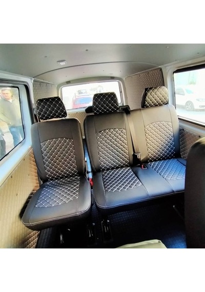 Volkswagen Transporter 5+1 Araca Özel Deri Oto Koltuk Kılıfı (473405931)