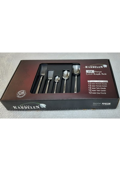 Kardelen 12 Kişilik 72 Parça Set Turkuaz Model