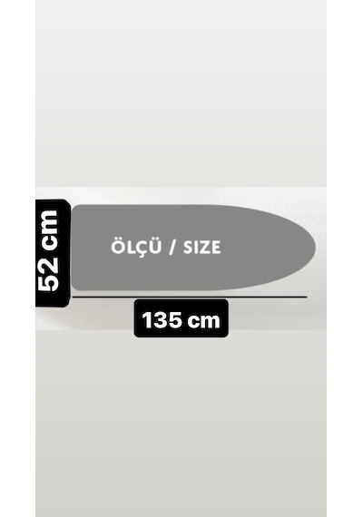 Jotta Turkuaz %100 Cotton Ütü Masası Kılıfı Bezi Örtüsü J01