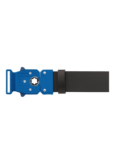 Montblanc M Lock 4810 Tokalı Düz Kahverengi 35 Mm Deri Kemer 1311
