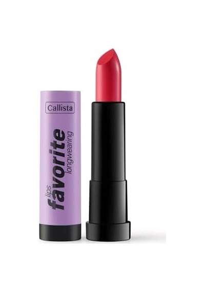Callista Lips Favorite Longwearing Lipstick Kalıcı Ruj 305 Happy Mantra, Pembe Diğer
