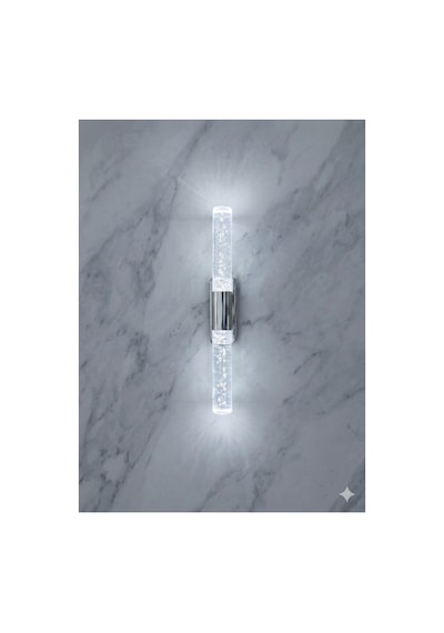 Bubblelight Small 31 Cm Modern Tasarım Led Aplik - Duvar Lambası - Gümüş - Elektrikli - Beyaz Led Gümüş Elektrikli