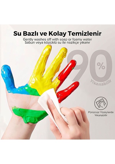 Jarmelo Parmak Boyası Seti 12 Renk Ja91418 Çok  Renkli
