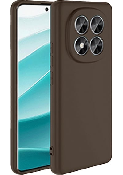 Xiaomi Redmi Note 15 Pro Plus 5g İle Uyumlu Kılıf Esnek Premium Yumuşak Silikon Telefon Kılıfı Kapak Kahverengi