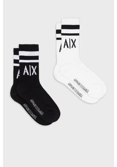 Armani Exchange Bayan Çorap 943030 Cc650 00121 Siyah-beyaz Siyah-beyaz Siyah - Beyaz