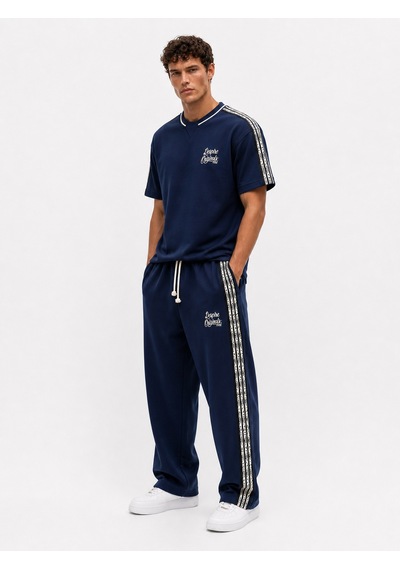 Respire Erkek Originals Şerit Detaylı Regular Fit Eşofman Takımı Lacivert