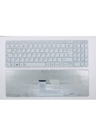Toshiba Uyumlu Satellite C55-C-1Gg, C55-C-17G, C55-C-1Gf Klavye Beyaz 127140098097