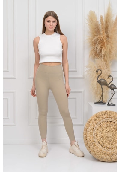 Bonbonetti Chocolate Baby & Kids Fitilli Seamless Çizgili Tayt Yüksek Bel Dayanıklı Örme Kumaş Spor Tayt Toparlayıcı Krem Bonbonetti Chocolate Baby & Kids Fitilli Seamless Çizgili Tayt Yüksek Bel Dayanıklı Örme Kumaş Spor Tayt Toparlayıcı Krem