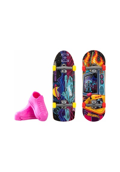 Hot Wheels Skate Retro Temalı İkili Parmak Kaykay Ve Ayakkabı Pak Diğer