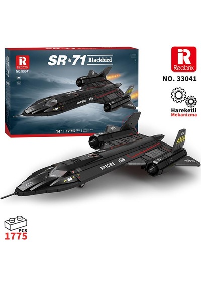 Reobrix 33041 Sr-71 Blackbird Yapı Blok Seti Building Blocks - 1733 Parça