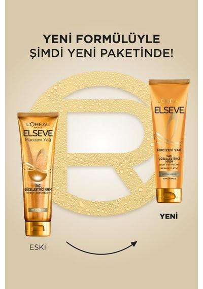L'oreal Paris Elseve Mucizevi Yağ Tüm Saçlar İçin 150 Ml Saç Güzelleştirici Krem