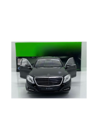 Mercedes-benz S-class 1:24 Siyah Diecast Metal Model Araba Kapıları Açılabilir Çok Renkli