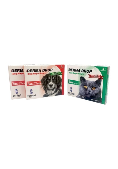 Dr. Sed 21-40 KG Köpekler İçin 2 Kutu Damla + Kediler İçin Damla