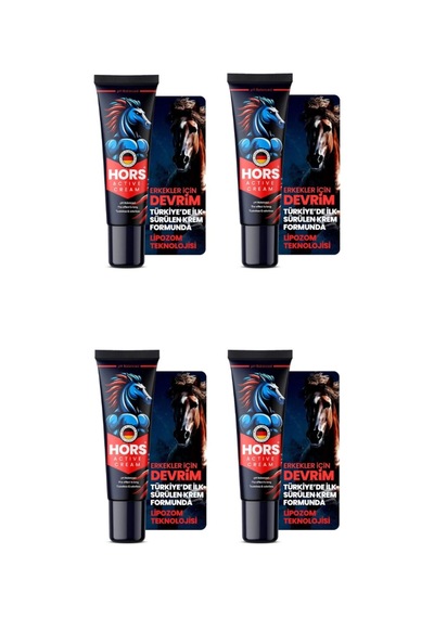 Hors Active Cream Erkeklere Özel Ürün 50 Ml 4 Adet