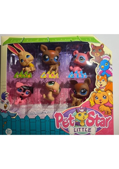 Pet Shop Neşeli Minişler 6'lı Miniş Oyuncak Pet Star