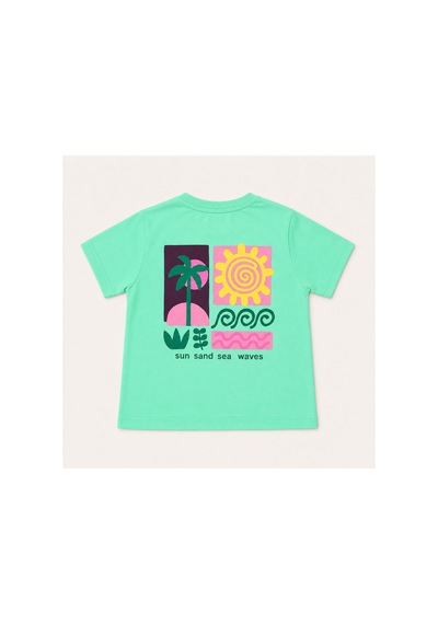 Tuffy Kids Kız Çocuk Güneş Baskılı Kısa Kollu Tişört Mint
