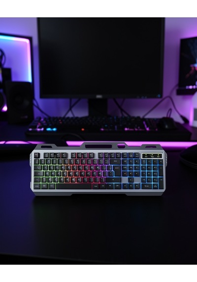 Rgb Işıklı Oyuncu Klavye Mouse Seti Türkçe Q Xuczzzpg8018klavye
