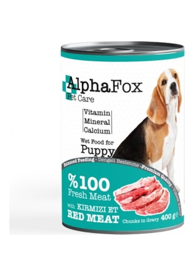 Alpha Fox Kırmızı Etli Yavru Köpek Konserve 400 G