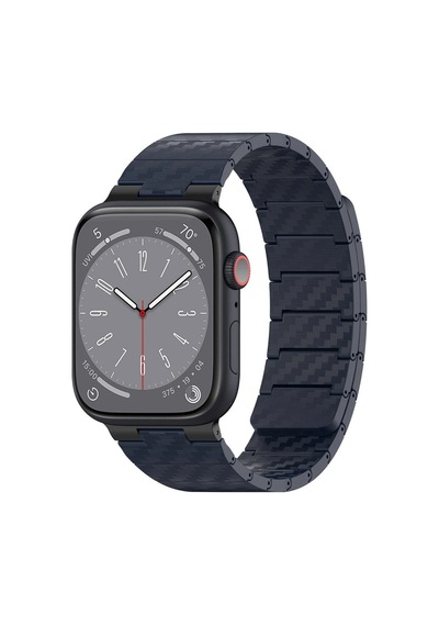 Apple Watch Uyumlu45mm Carbon Steel Kordon Saat Değildir - Lacivert