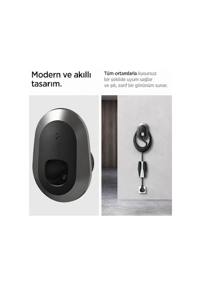 Spigen Tesla Şarj Cihazı Kablo Tutacağı Duvar Montaj Aksesuarı