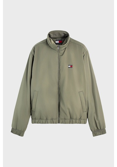 Tommy Jeans Su İtici Logolu Relaxed Fit Dik Yaka Mont Erkek Mont Dm0dm21936 M04 Yeşil