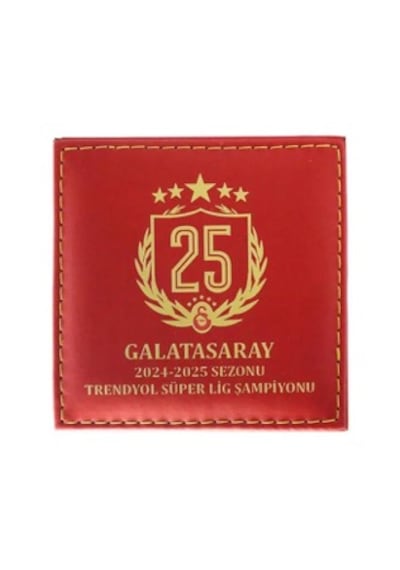 Galatasaray 25. Şampiyonluk Deri Hatıra Para Kutusu