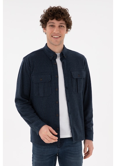 U.s. Polo Assn. Erkek Lacivert Gömlek Örme 50290770-vr033 Lacivert