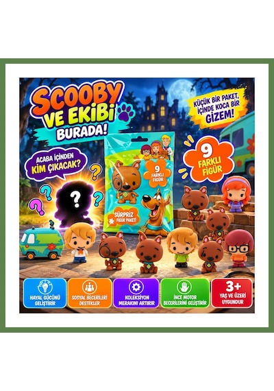 Bezos Cool Things Scooby Doo Buddies 3d Sürpriz Figür Paketi Hb006 Scooby-doo