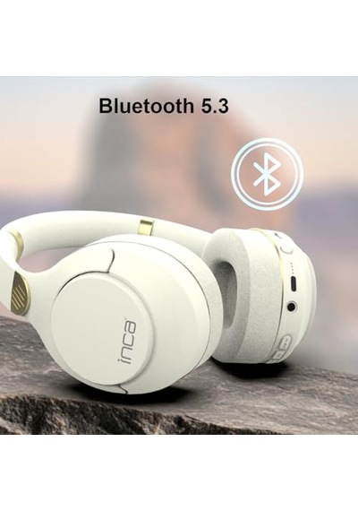 Ibk-503b Kablosuz 5.3 Bluetooth Hafıza Kart Destekli Kulak Üstü Kulaklık Beyaz 12 Saat Pil Ömrü 400mah Dahili Pil