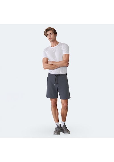 Slazenger VILTE I Erkek Cepli Koyu Gri Şort