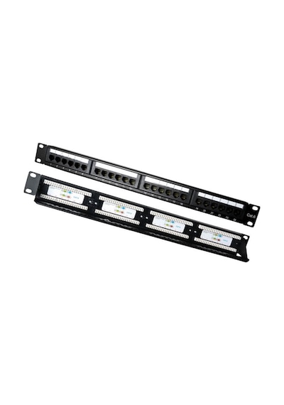 24 Port Cat6 Utp Patch Panel Dolu