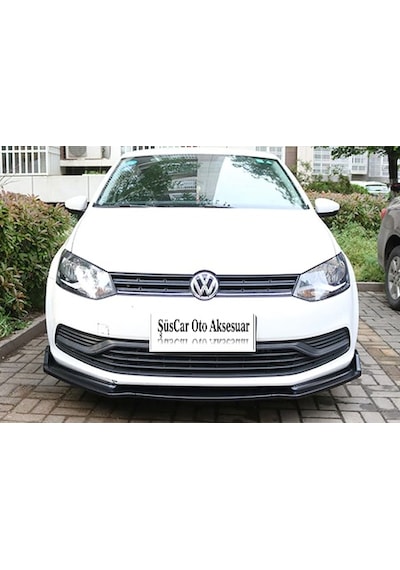 Polo 09-16 Arası Esnek 3 Parça Abs Lip Piano Black Flaplı Kanatlı