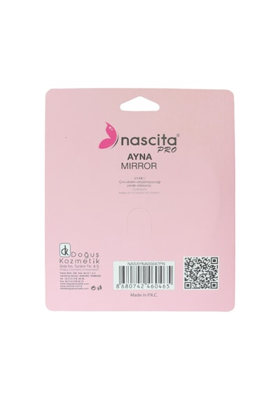 Nascita Parlak Kalpli Çanta Tipi Makyaj Aynası Nasayna00047pn Pembe