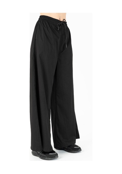 Maraton Comfort Kadın Bol Paça Siyah- Pantolon Siyah-