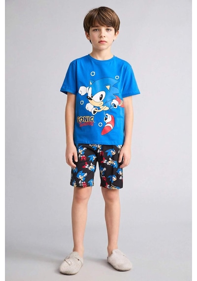 Defacto Sonıc The Hedgehog Regular Fıt 2li Pijama Takımı Erkek Çocuk H4109a826hsbe64 Mavi-be64