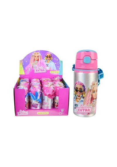 Büyük Kalem Çantası 16x23 , Alüminyum Matara Premium Set Pembe