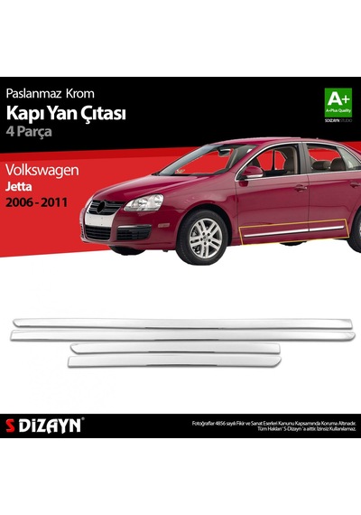 S-Dizayn Vw Jetta Krom Kapı Yan Çıtası   2006-2011