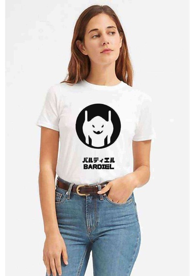 Evangelion Bardıel Baskılı Beyaz Kadın Tshirt