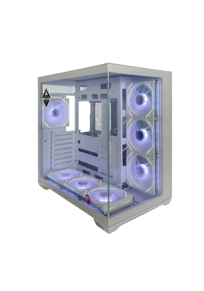 Zoko Emperor Beyaz 7x12cm Argb Fanlı Atx Gaming Akvaryum Kasa