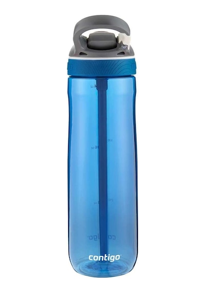 Contigo Ashland Tren Tek El Bas İç Kapaklı Su Matarası 720ml 2191379 - Mavi