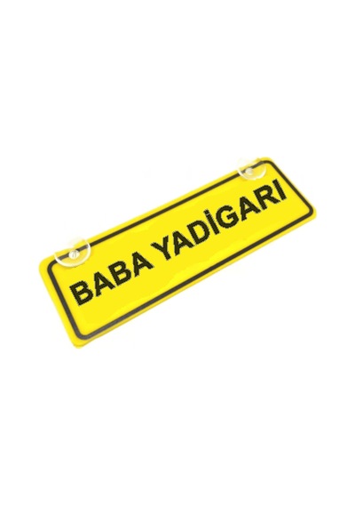 Baba Yadigari Sök-tak-pratik Sarı Dekor Plaka
