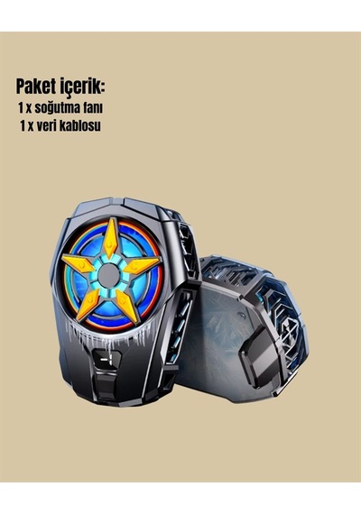 Hubrendy Tekno Oyunlar İçin Telefon Soğutucu 65-85 Mm Uyumlu, Dijital Ekranlı Yeni Nesil