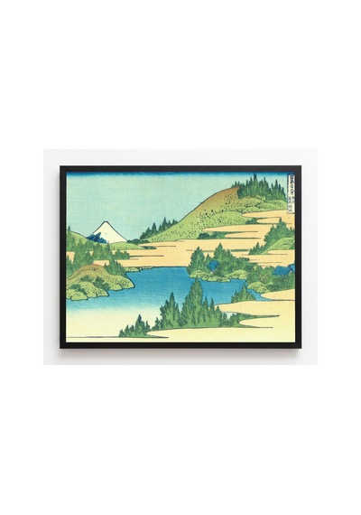 Hokusai Sagami Eyaletinde Hakone Gölü Çerçevesiz Poster 30x42 Cm A3 Tablo Japon Sanatı Duvar Dekoru