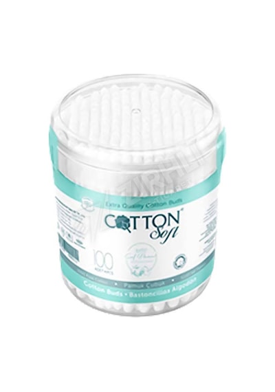 4 Adet Cotton Soft Kulak Pamuğu Çubuk 100 Lü