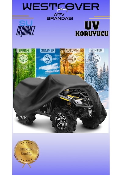 Polaris Scrambler Xp 1000 S Atv Brandası Su Geçirmez Premium -siyah