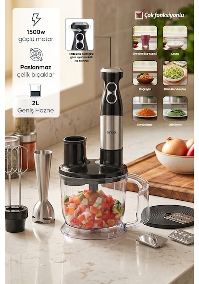 Sinbo SHB-7532 1500 W El Blender Seti