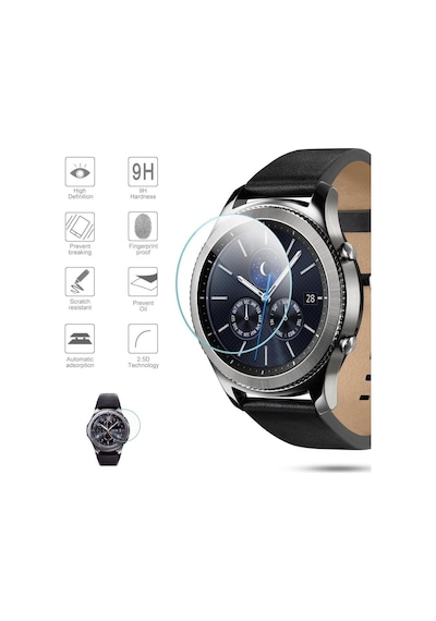 Samsung Uyumlu Gear S3 Frontier Ekran Koruyucu Şeffaf Nano Cam 2 Adet